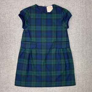 TBBC size 6 blackwatch plaid bow dress EUC